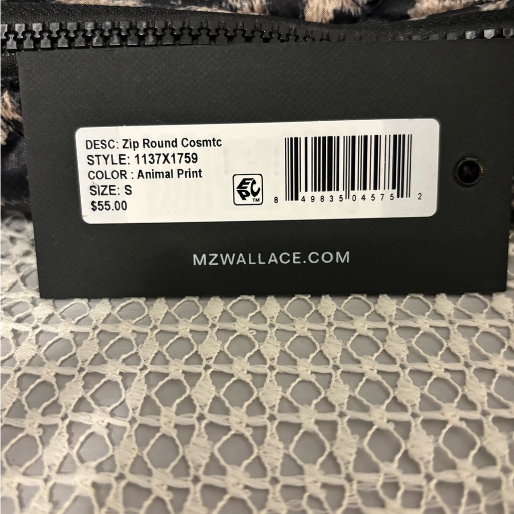 MZ Wallace Quilted Leopard Print Zip Around Cosmetic Case - Picture 2 of 7